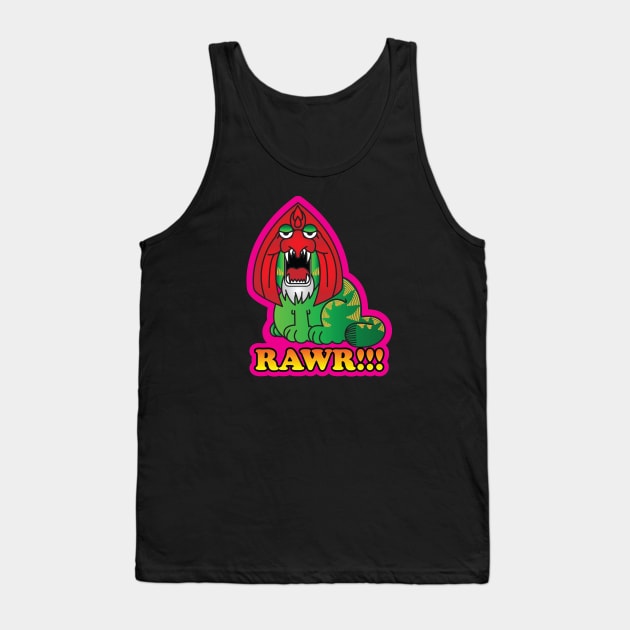 Rawr!!! Tank Top by OrneryDevilDesign